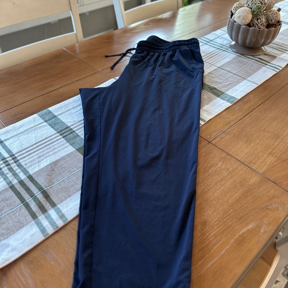 T by Talbots Navy Elastic Waist Pants